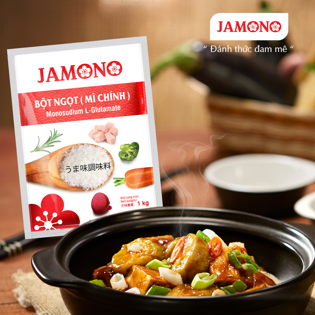 Bột ngọt JAMONO 1kg (hạt lớn) xuất khẩu NHẬT BẢN